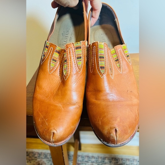 Spring Step L'Artiste Swedish Style‎ Clog Mule Cognac Leather Size 42 Festival - Picture 8 of 11